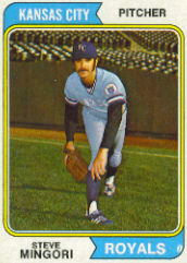 1974 Topps Baseball Cards      537     Steve Mingori